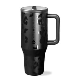 Hydrojug 32 oz Black Leopard BPA Free Travel Tumbler