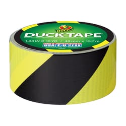 Duck 1.88 in. W X 15 yd L Black/Yellow Stripe Duct Tape