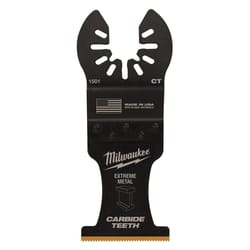 Milwaukee Universal Fit Open-Lok 3.58 in. L X 1-3/8 in. W Carbide Extreme Materials Multi-Tool Oscil