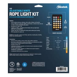 Westek 24 ft. L White Plug-In LED Rope Light Kit 548 lm