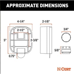 Curt Tire Linc 50 psi Digital Multi-Function Tire Gauge