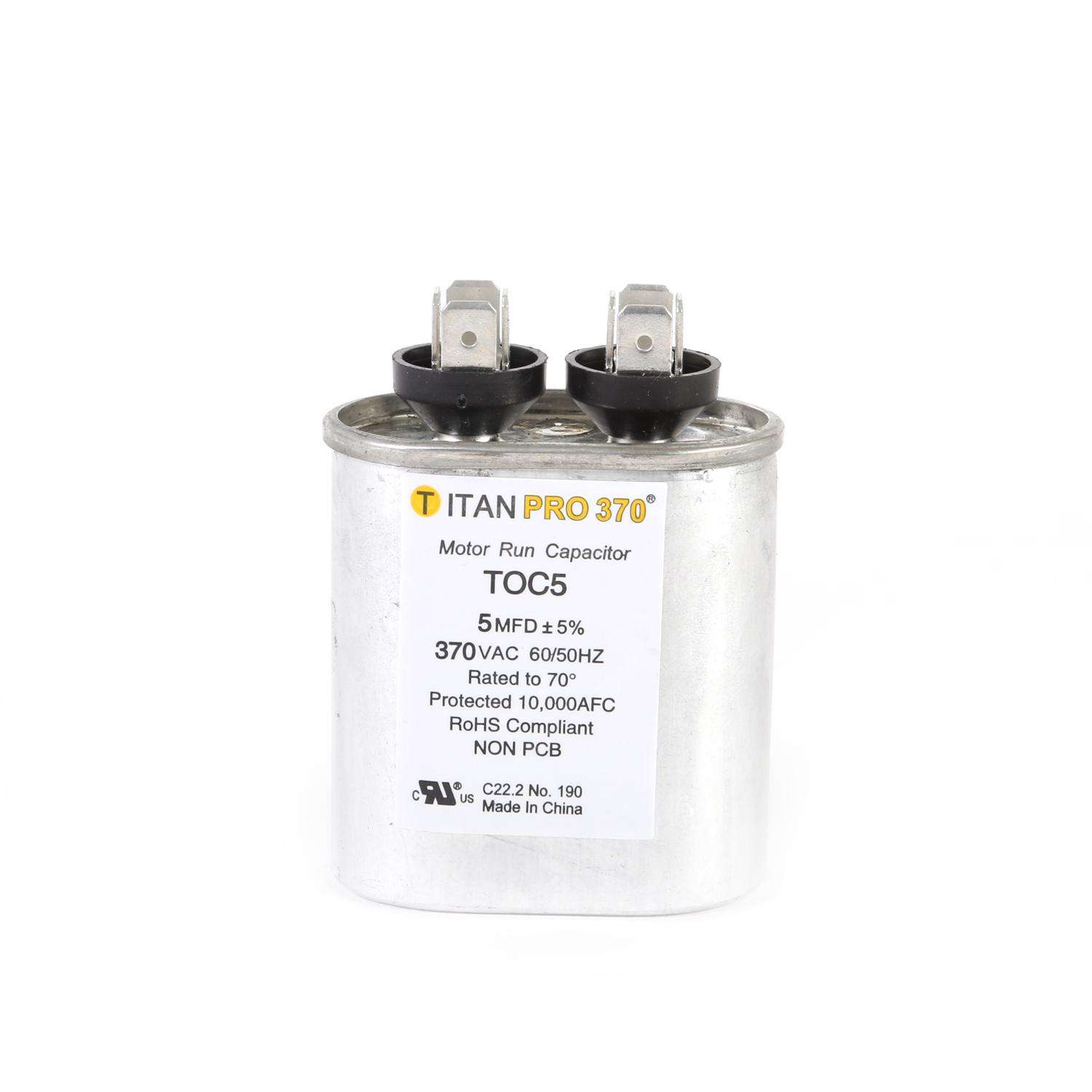 Packard Titan Pro 5 MFD 370 V Oval Run Capacitor Ace Hardware