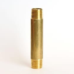 ATC 1/2 in. MPT X 1/2 in. D MPT Yellow Brass Nipple 4 in. L