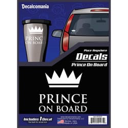 Decalcomania Prince On Board Car Sticker Vinyl 1 pk