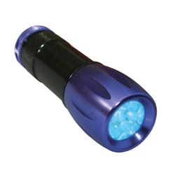 Scorpion 9 LED Black/Purple LED UV Flashlight AAA Battery