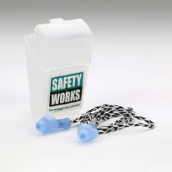 Safety Works 25 dB TPR Tri-Flange Earplugs Blue 1 pair