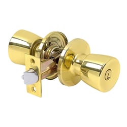 Tell Alton Bright Brass Entry Knobs 1-3/4 in.
