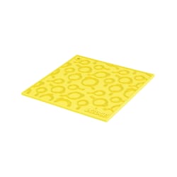 Lodge yellow Kitchen Silicone Trivet With Skillet Pattern