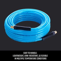 Craftsman 50 ft. L X 1/4 in. D Polyurethane Air Hose 300 psi Blue