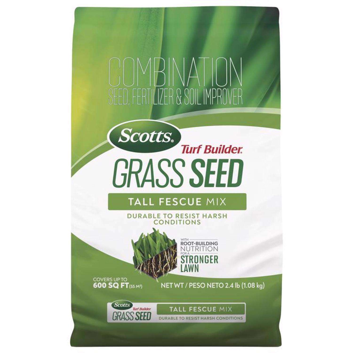 Scotts Turf Builder Tall Fescue Grass Sun or Shade Fertilizer/Seed/Soil