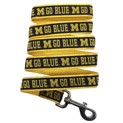 Pets First Team Colors Michigan Wolverines Nylon Dog Leash Small