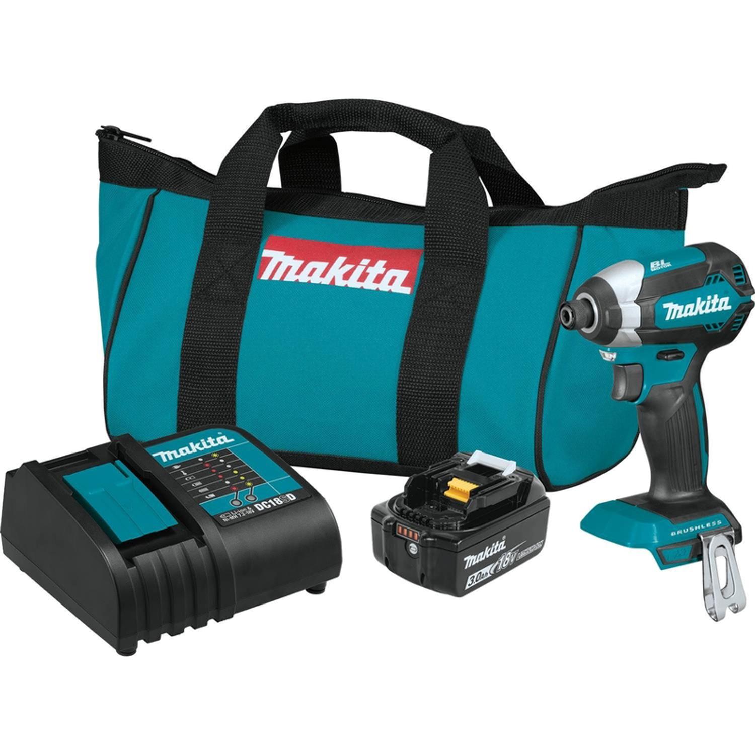 Makita 18V LXT 1/4 in. Cordless Brushless Impact Driver Kit (Battery & Charger) Sansujyuku sansujyuku.com