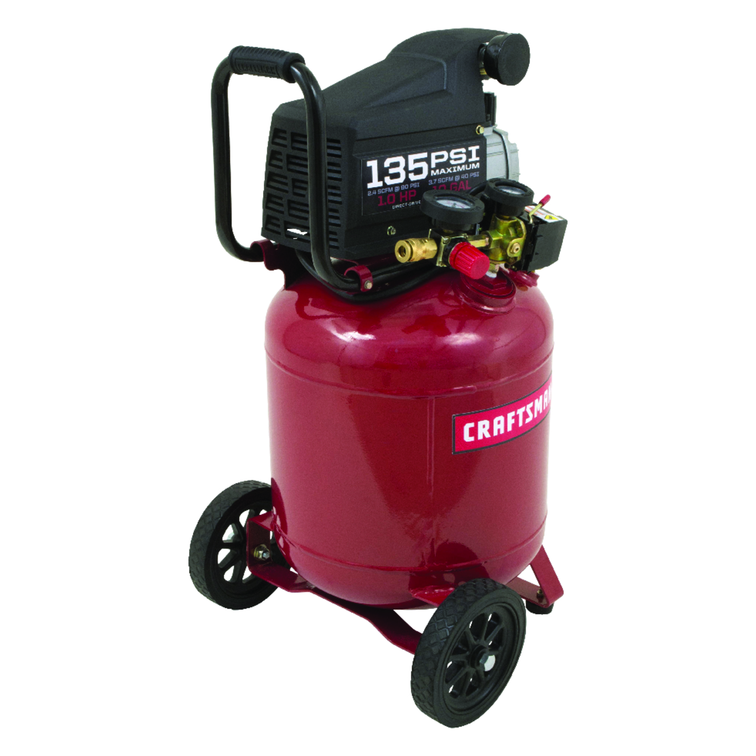 UPC 846212008287 product image for Craftsman 10 Gallon Vertical Air Compressors With Inflation Blow Gun (00916923) | upcitemdb.com