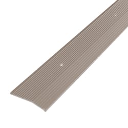 M-D Building Products 0.375 in. H X 2 in. W X 72 in. L Prefinished Pewter Aluminum Carpet Trim