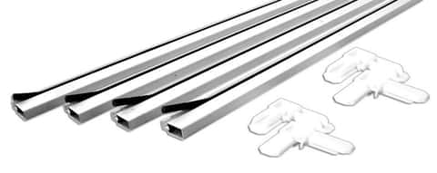 Prime-Line White Aluminum 5/16 in. W X 3/4 in. L Screen Frame Kit 1 pk Prime-Line White Aluminum 5/16 in. W X 3/4 in. L Screen Frame Kit 1 pk