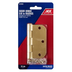 Ace 3-1/2 in. L Satin Brass Residential Door Hinge 1 pk