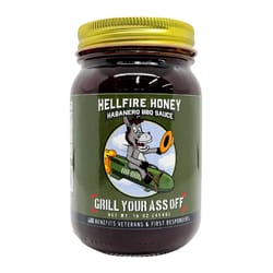 Grill Your Ass Off Hellfire Honey Habanero BBQ Sauce 16 oz