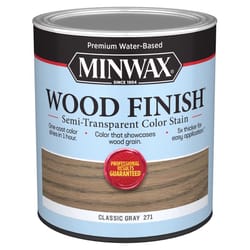 Minwax Wood Finish Water-Based Semi-Transparent Classic Gray Water-Based Acrylic Emulsion Wood Finis