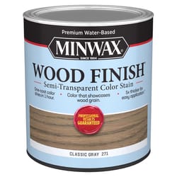 Minwax Wood Finish Water-Based Semi-Transparent Classic Gray Water-Based Acrylic Emulsion Wood Finis