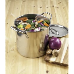 Fleur De Lis 80 Qt. Aluminum Stockpot, with 60 Qt. Strainer Basket