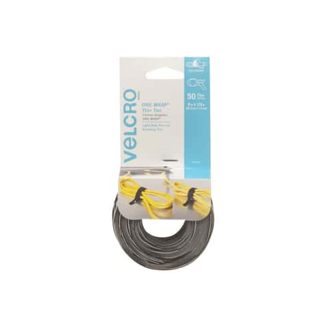 VELCRO Brand Sticky Back Small/Medium Nylon Hook and Loop Fastener 3-1/2  in. L 4 pk - Ace Hardware