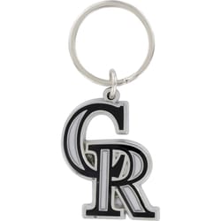 Hillman Colorado Rockies Metal Silver Decorative Key Chain