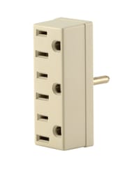 Leviton Grounded 3 outlets Outlet Adapter 1 pk