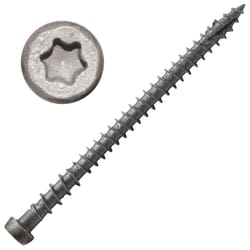 Screw Products No. 10 X 2-3/4 in. L Pebble Gray Star Flat Head Deck Screws 75 pc