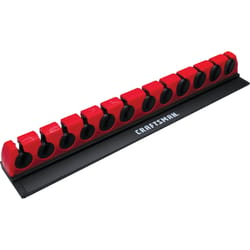 Craftsman Wrench Holder Plastic/Steel Black/Red