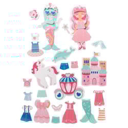 Stephen Joseph Girl/Mermaid Dress Up Bath Toy Multicolored 35 pc