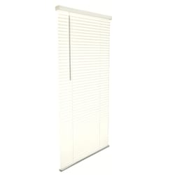 Living Accents Vinyl 1 in. Blinds 48 in. W X 64 in. H Alabaster Cordless