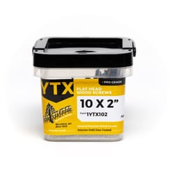 Big Timber No. 10 X 2 in. L Star Yellow Zinc Wood Screws 1 lb 98 pk