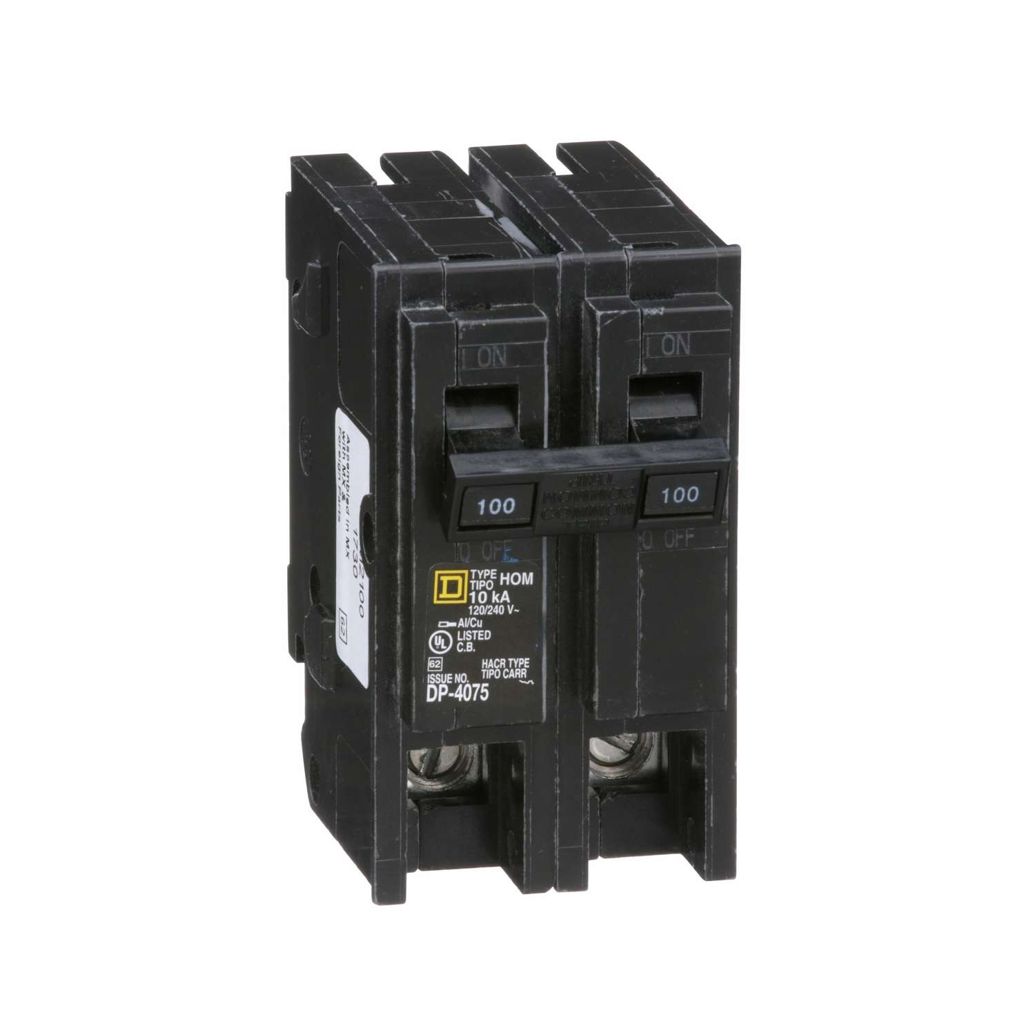 Square D Homeline 100 Amps Surge 2 Pole Circuit Breaker