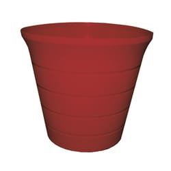 Misco Horizon 7.25 in. H X 8 in. D Plastic Planter Red