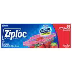 Ziploc 1 gal Clear Food Storage Bag 38 pk