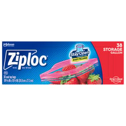 Ziploc 1 gal Clear Food Storage Bag 38 pk