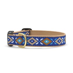 Up Country Blue Aztec Nylon Dog Collar Large