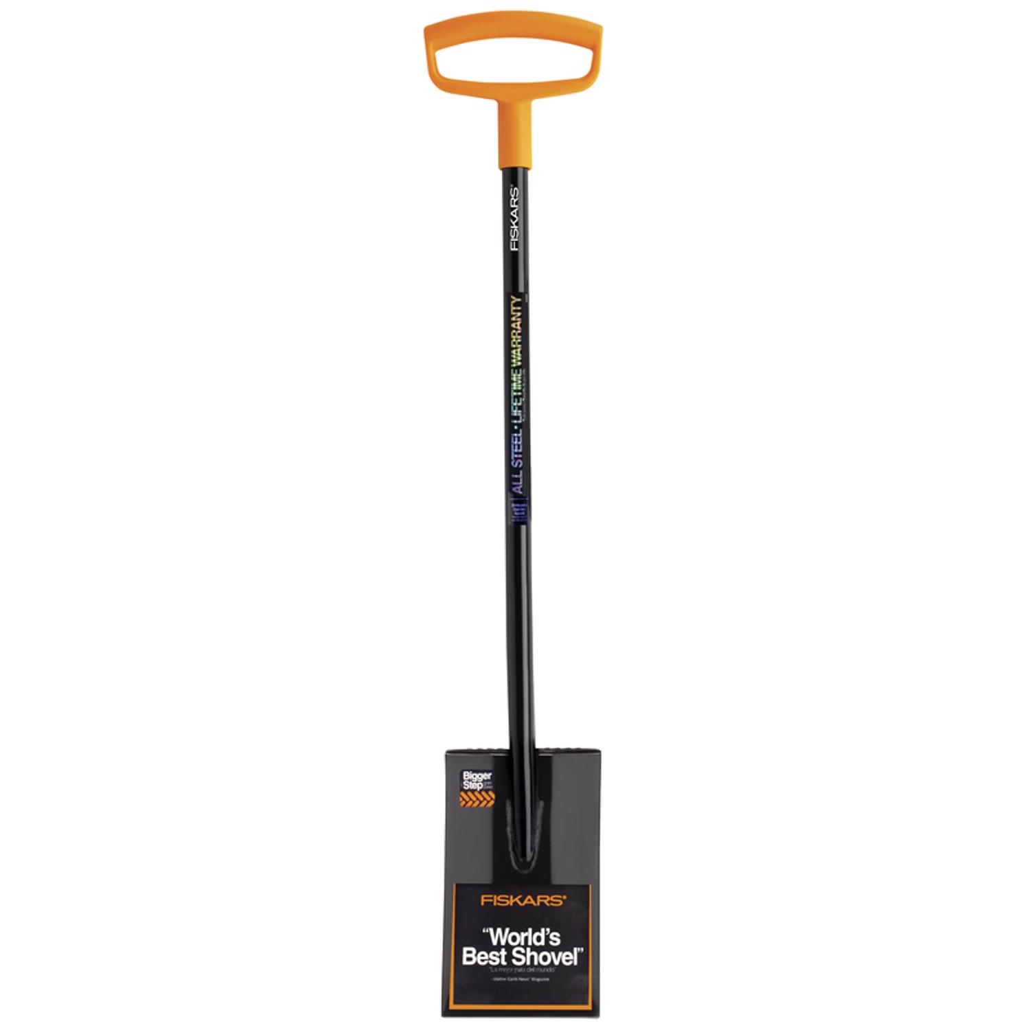 Photos - Other Garden Tools Fiskars 47 in. Steel Square Digging Shovel Poly Handle 396670-1001 