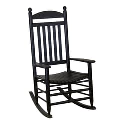 Hinkle Chair Company Black Wood Slat Back Rocking Chair