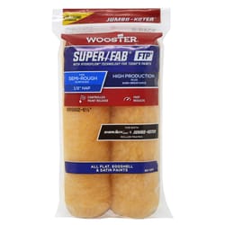 Wooster Super/Fab FTP Knit 6-1/2 in. W X 1/2 in. Jumbo Paint Roller Cover 2 pk