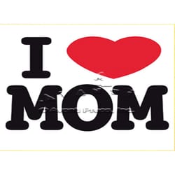 Avanti Press Seasonal I Love Mom Mother's Day Card Paper 2 pc