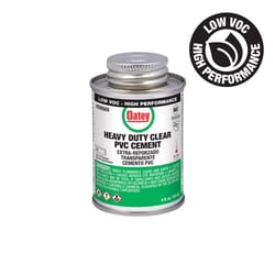 Oatey Clear Cement For PVC 4 oz