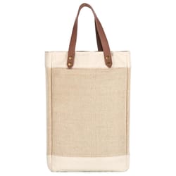 Oniva Pinot Jute 2 Bottle Wine Beige 2 bottle Cooler Bag