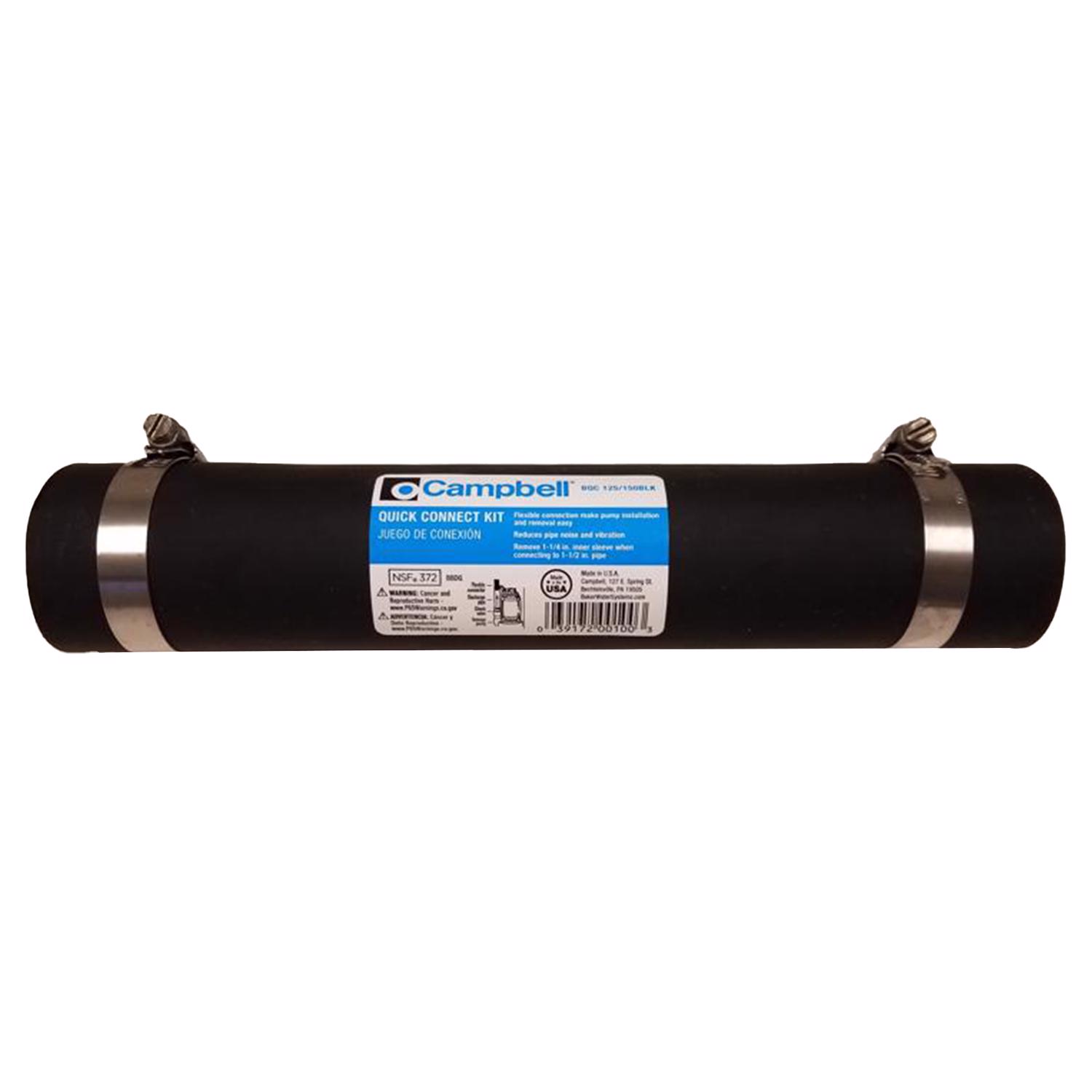 Campbell 1-1/4 in. D X 1-1/2 in. D Rubber Straight Boot Sump Pump ...