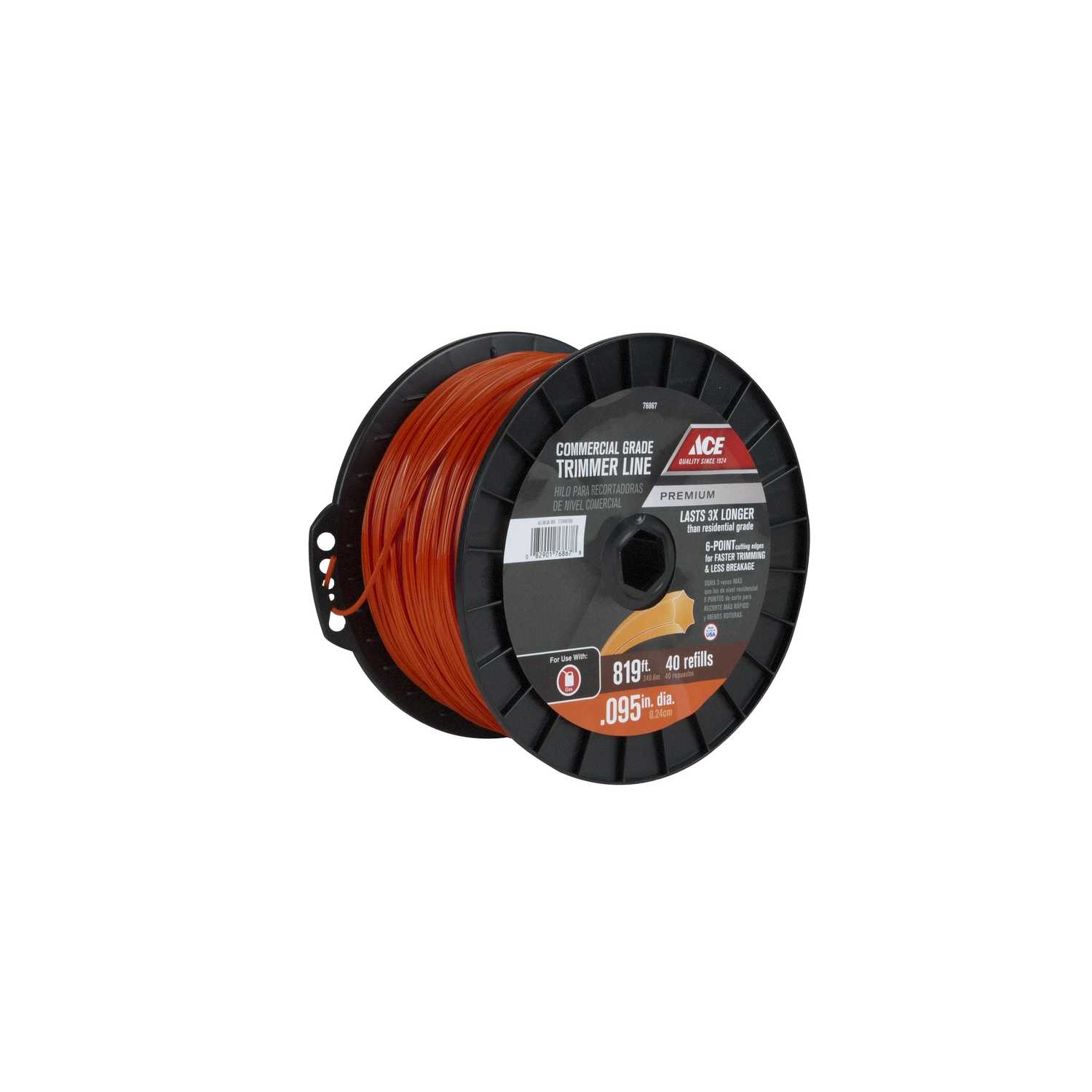 Ace Premium Commercial Grade 0.095 in. Dia. x 819 ft. L Trimmer Line