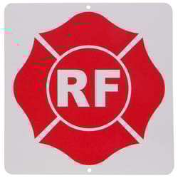 HILLMAN English Red Safety OSHA Sign 9 in. H X 9 in. W