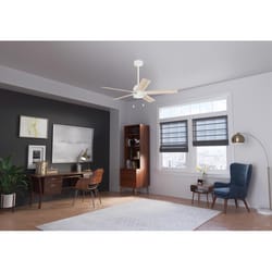 Hunter 52 in. Matte White LED Indoor Ceiling Fan