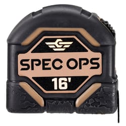 Spec Ops 16 ft. L X 2.62 in. W Tape Measure 1 pk