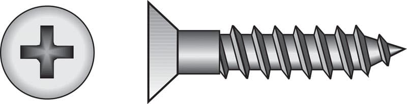 Hillman No. 10-32 X 1 In. L Phillips Flat Head Zinc-Plated Steel
