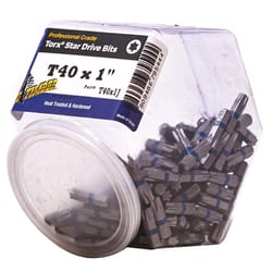 Big Timber Star T40 Head X 1 in. L Torx Insert Bit Steel 200 pc